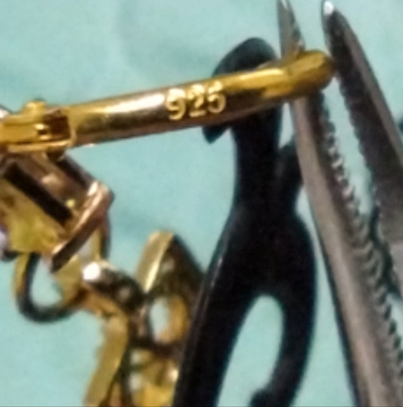 2 Louis Vuitton Zipper Pulls w/ .925 Leverbacks - Picture 4 of 10